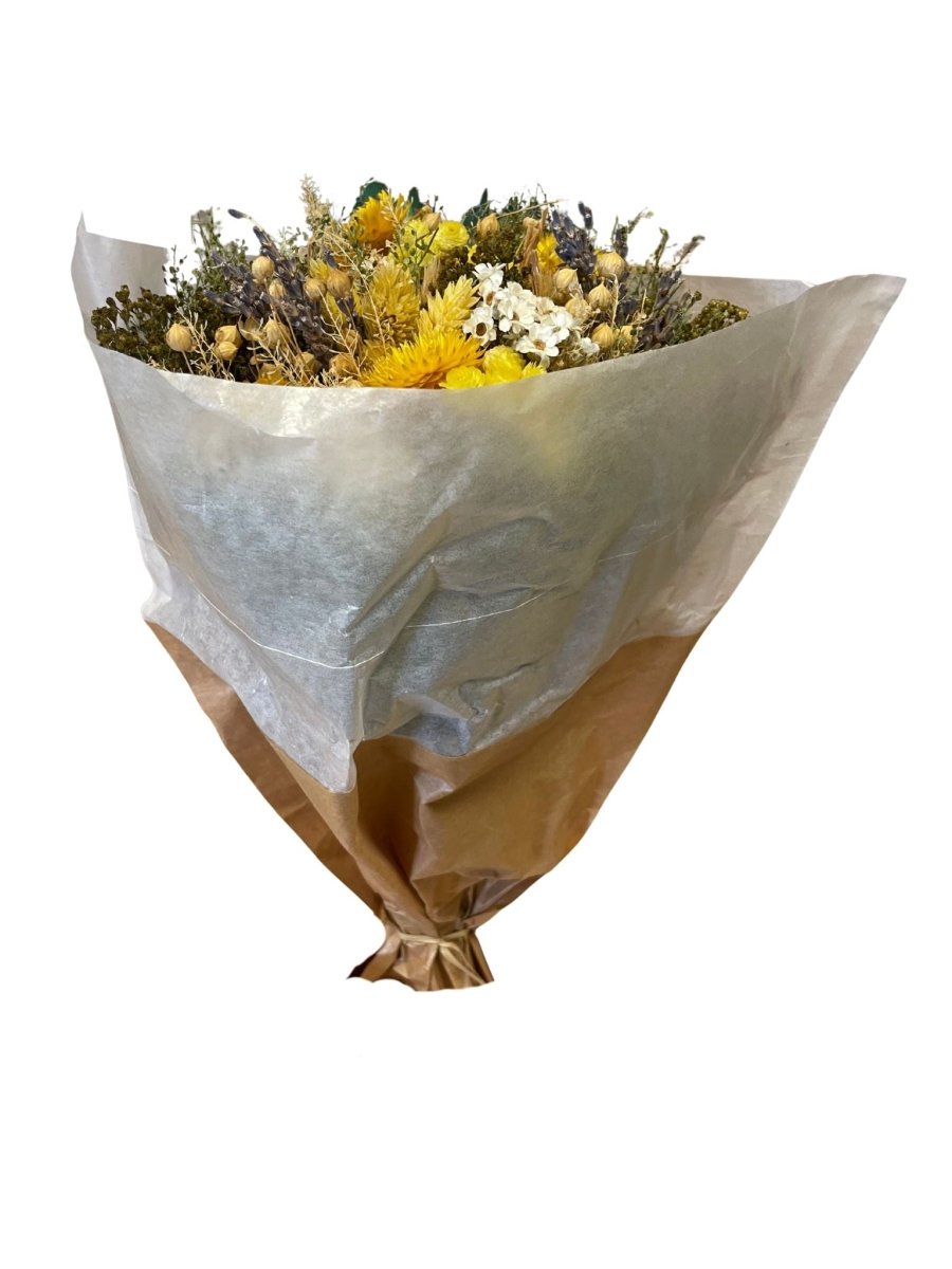 Bouquet di fiori secchi - giallo - Mondoprato