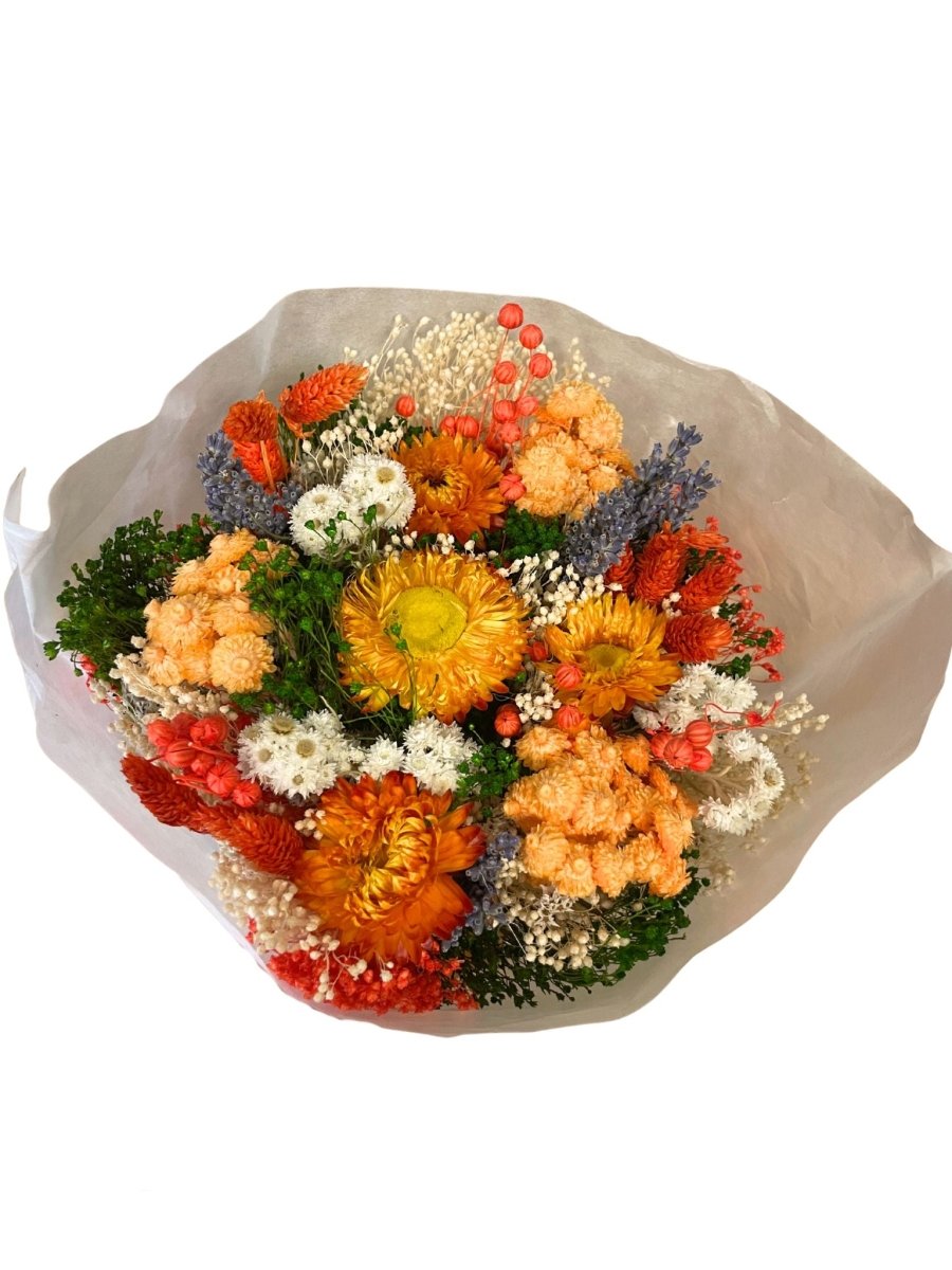 Bouquet fiori secchi - Arancione - Mondoprato