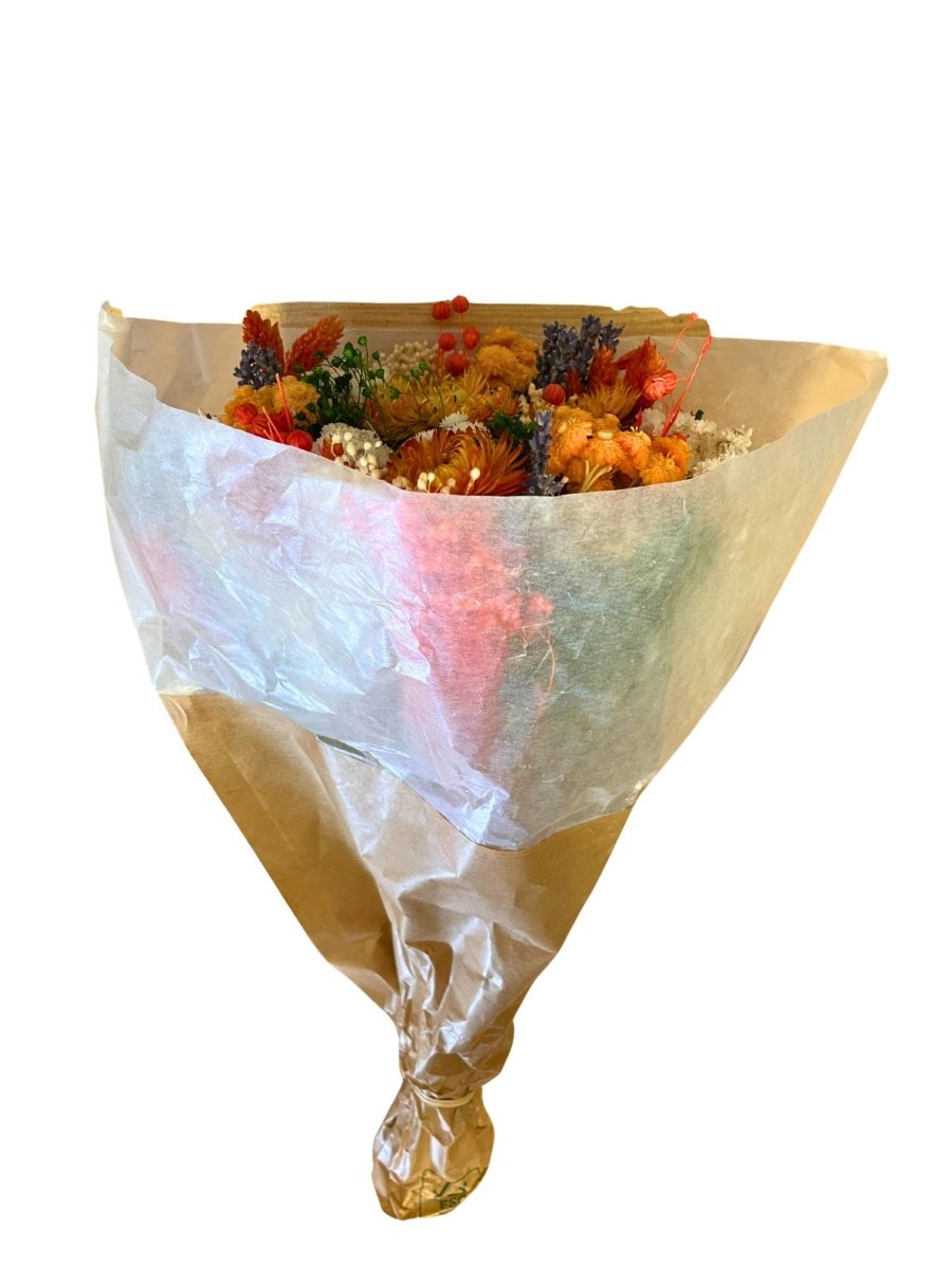 Bouquet fiori secchi - Arancione - Mondoprato