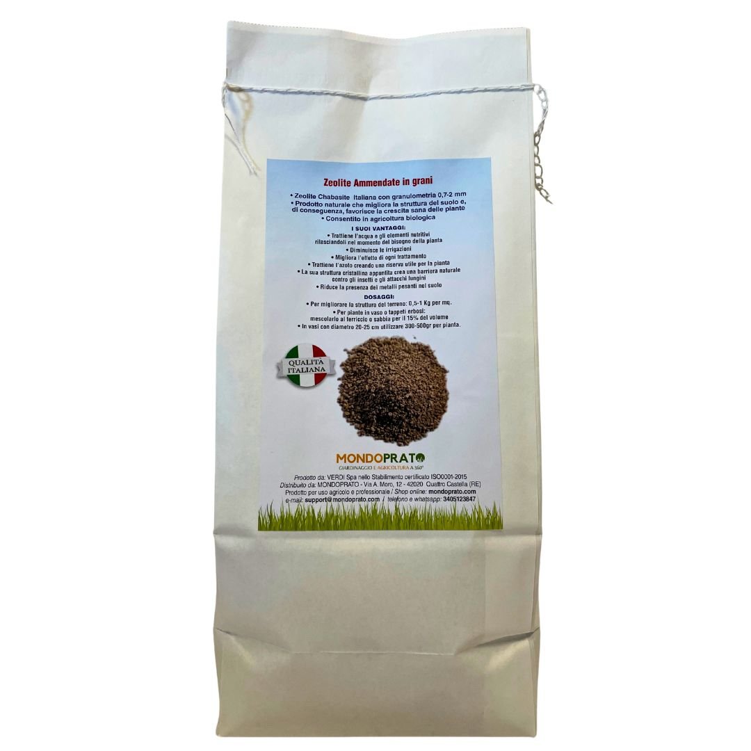 Zeolite ammendante in grani per suolo e piante - 2 Kg - Mondoprato
