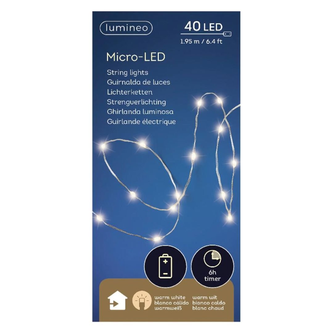 Catena di Luci da 40 Micro-LED - Mondoprato