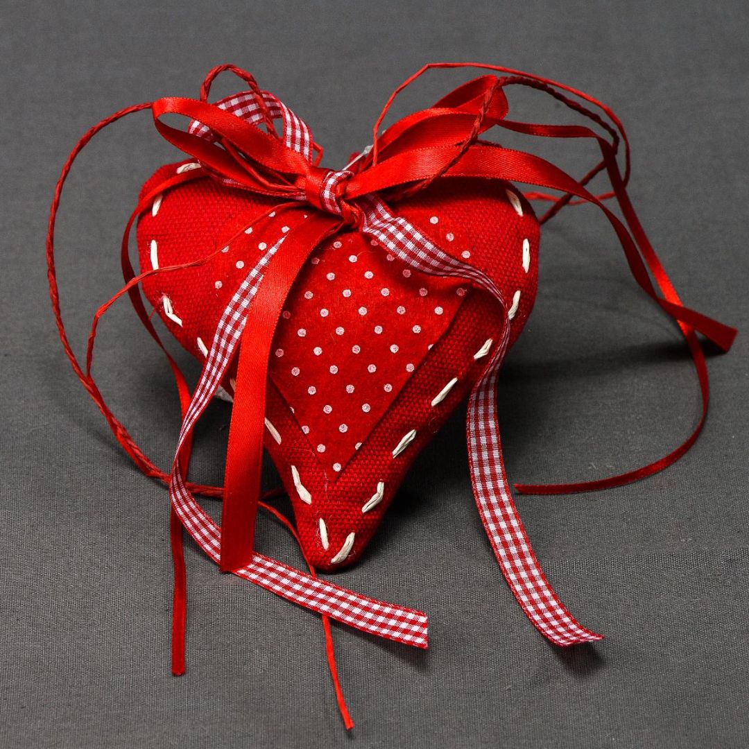 Cuore Rosso in Tessuto - Mondoprato