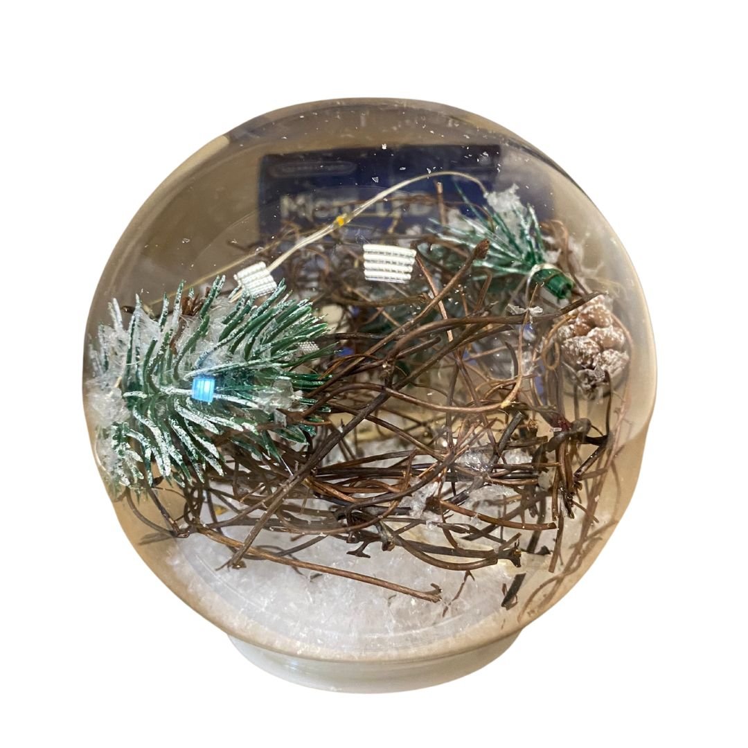 Pallina Natalizia in Vetro con LED - Mondoprato