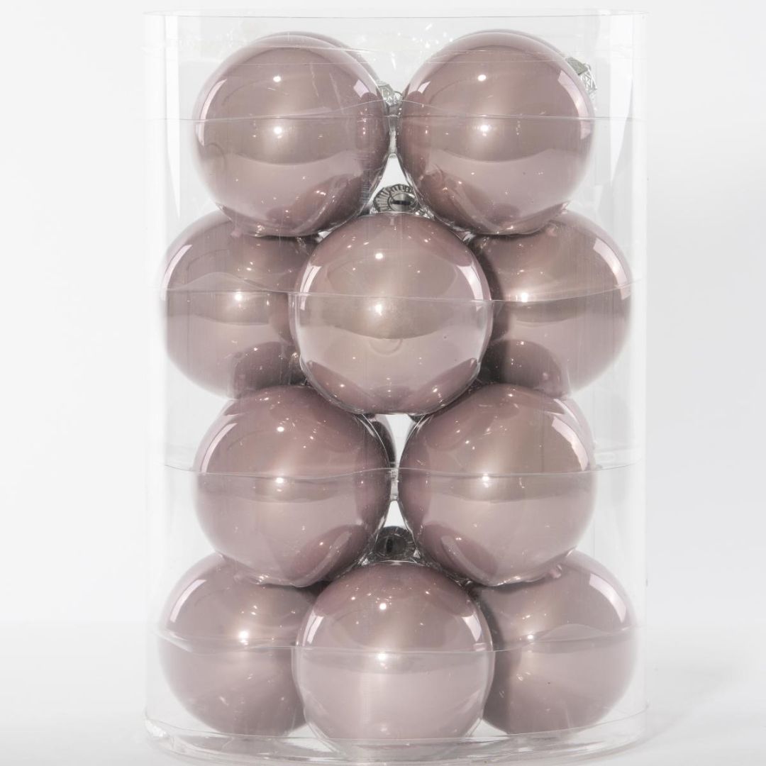 Palline in Vetro Lucido - 16 Pezzi - Mondoprato