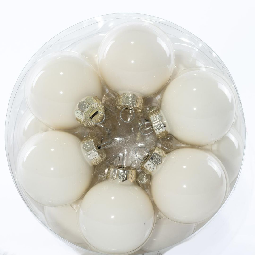 Palline Natalizie in Vetro Lucido 36 Pezzi - Vari Colori - Mondoprato