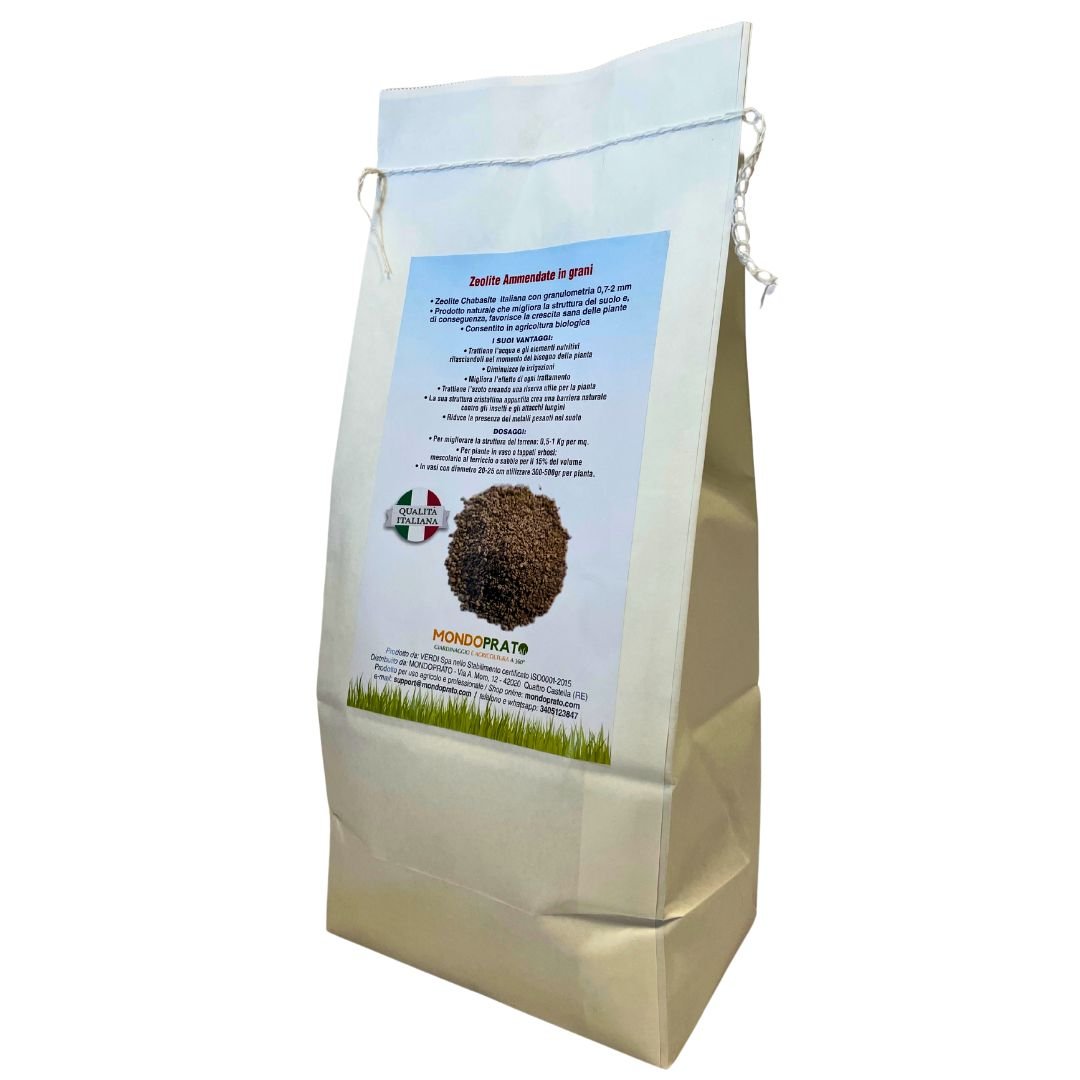 Zeolite ammendante in grani per suolo e piante - 2 Kg - Mondoprato